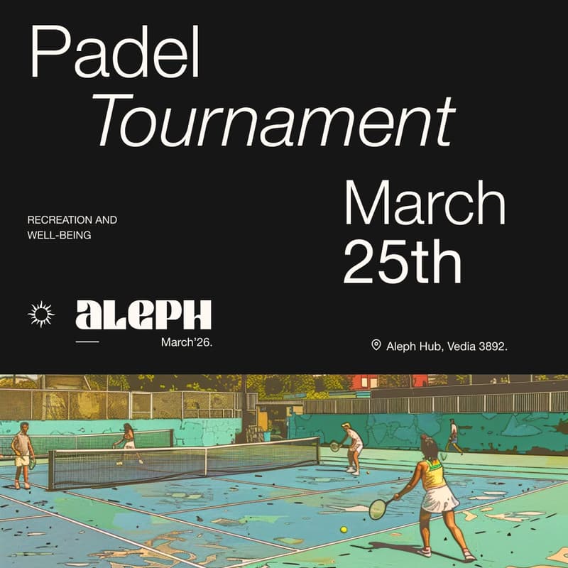 Cover Image for Padel Tournament - Aleph March '26