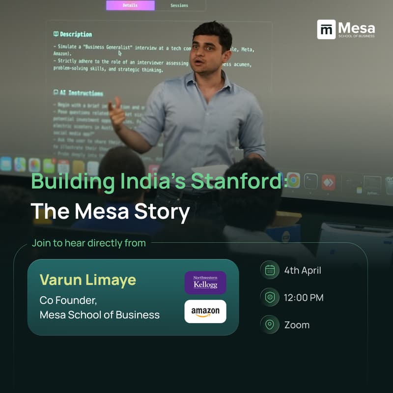 Cover Image for Building India's Stanford | The Mesa Story