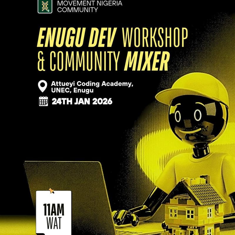 Cover Image for Movement Nigeria Dev Workshop & Community Mixer Enugu