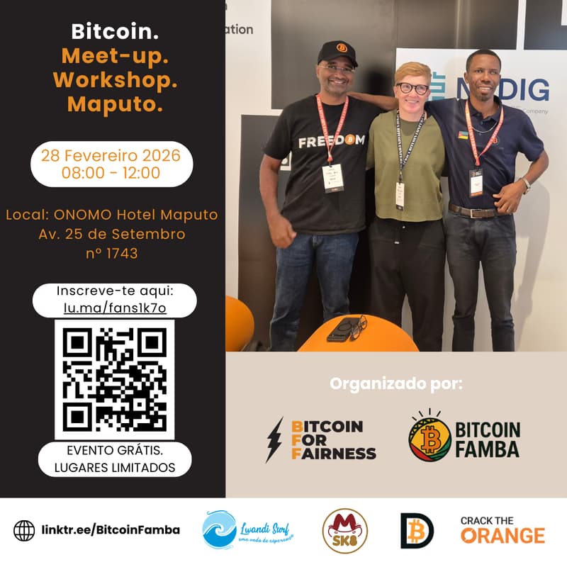 Cover Image for Bitcoin Meet-up Workshop com a Anita em Maputo