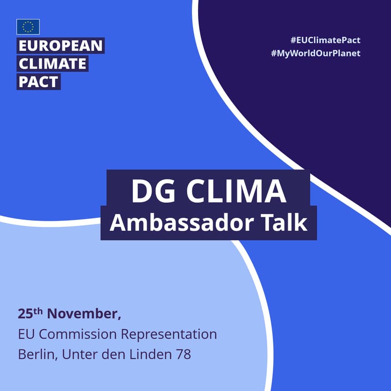 Cover Image for DG CLIMA Expert Consultation for EU Climate Pact Ambassadors