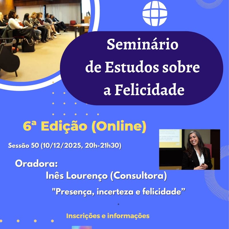 Cover Image for 50º Seminário Online de Estudos sobre a Felicidade