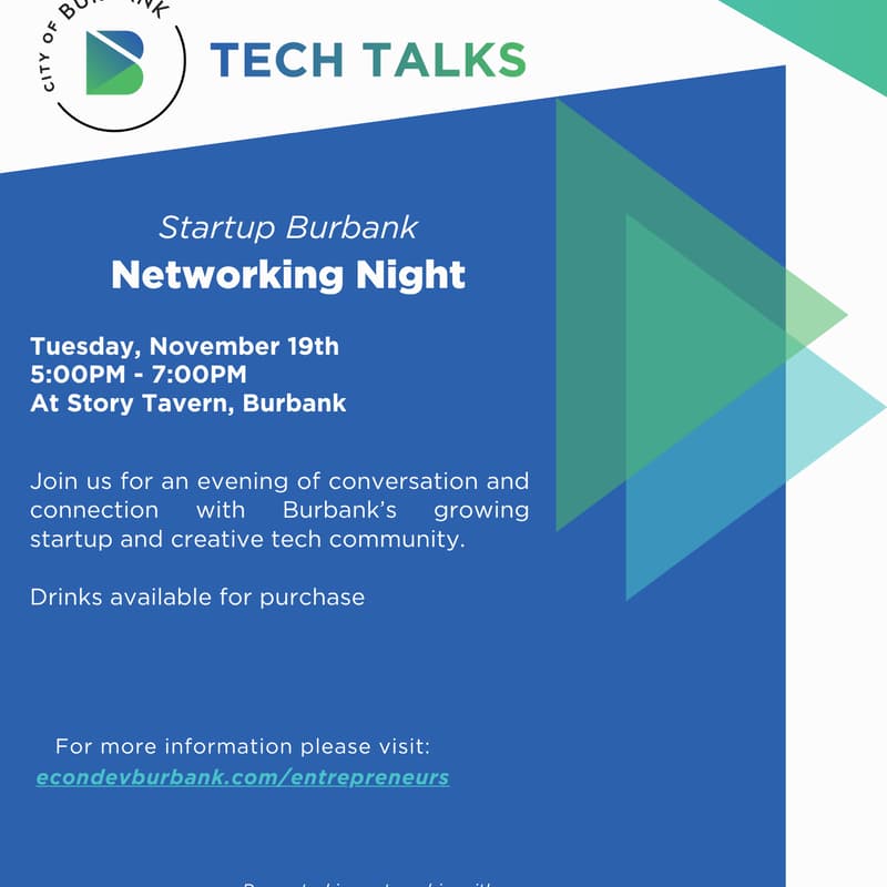 Cover Image for Startup Burbank Networking Night