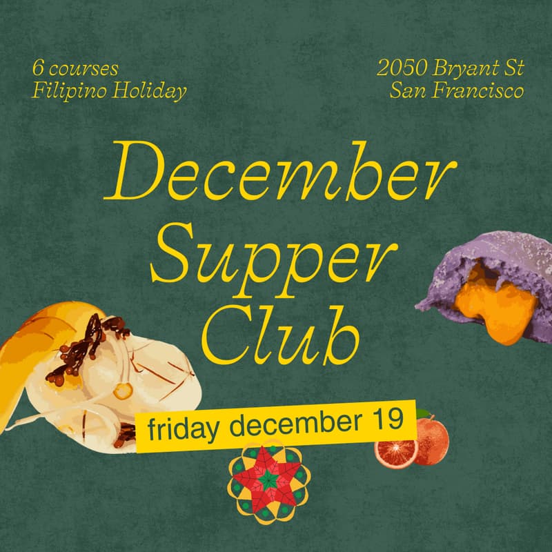Cover Image for 🍲 MOSA’s December Supper Club ft. ​6-course Filipino Holiday Menu (12/19)