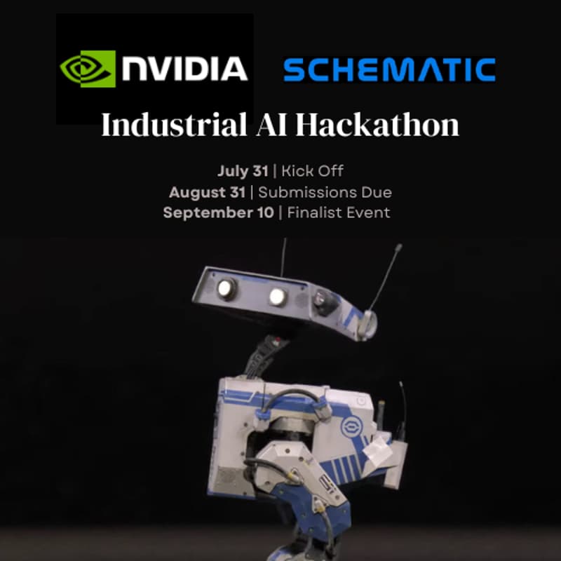 Cover Image for NVIDIA x Schematic: Industrial AI Hackathon