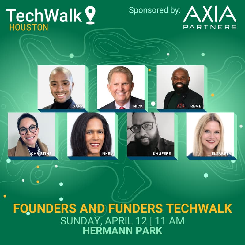 Cover Image for Founders and Funders TechWalk | Houston, 4/12