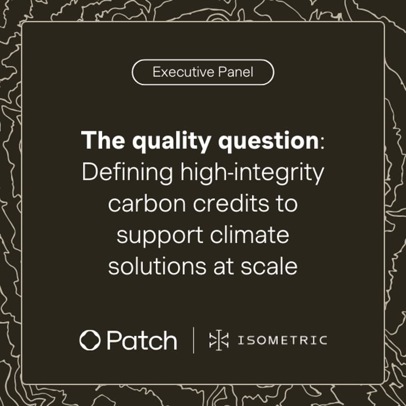 Cover Image for The quality question: Defining high-integrity carbon credits to scale climate solutions
