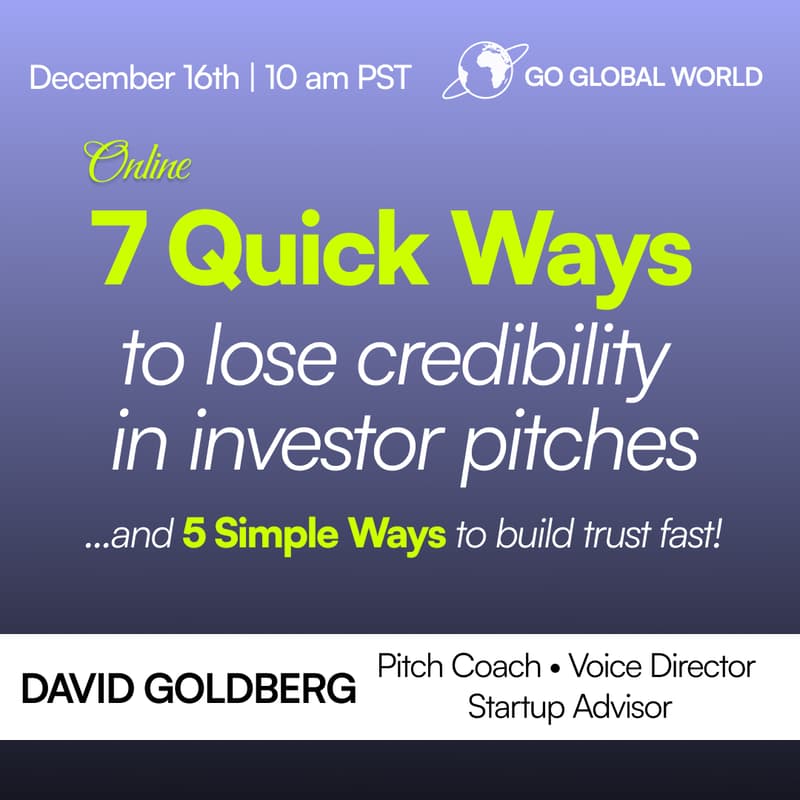 Cover Image for 7 Quick Ways to lose credibility in investor pitches ...and 5 Simple Ways to build trust fast!