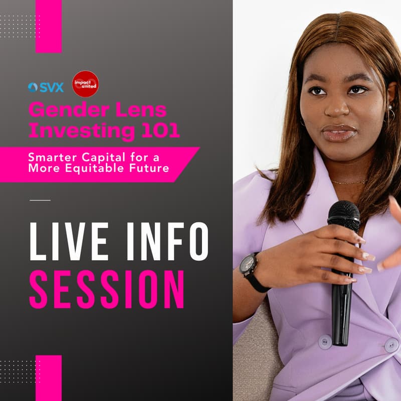 Cover Image for Live Info Session: Gender Lens Investing 101