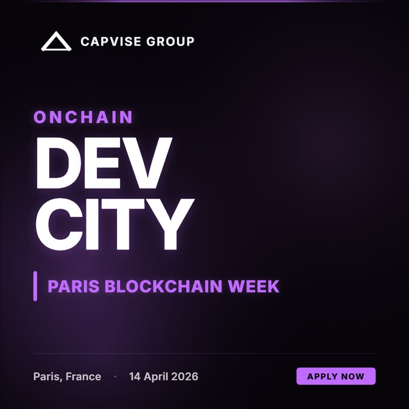 Cover Image for Onchain Dev City @Paris Blockchain Week 2026🇫🇷