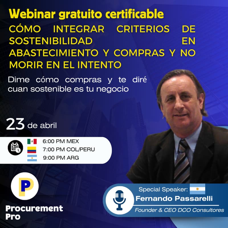 Cover Image for Cómo integrar criterios de Sostenibilidad en Abastecimiento y Compras y no morir en el intento