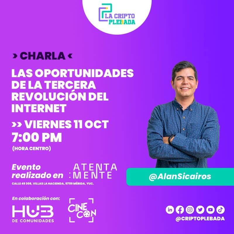 Cover Image for WEB 3.0 MEETUP - Las Oportunidades de la 3era revolución del internet