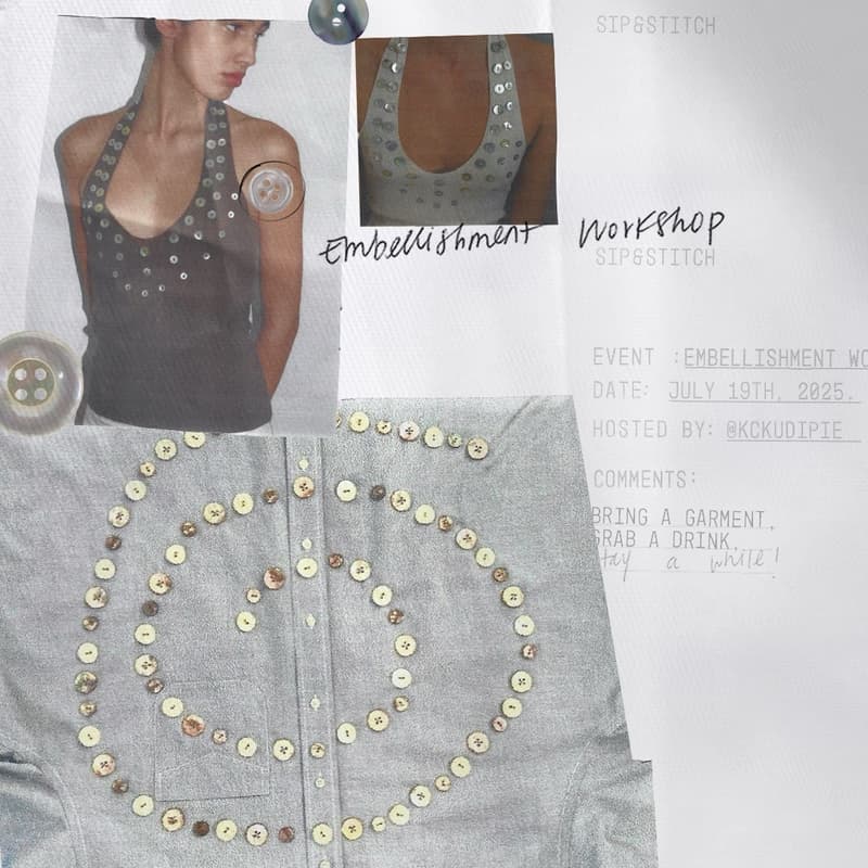 Cover Image for sip&stitch: embellishment workshop
