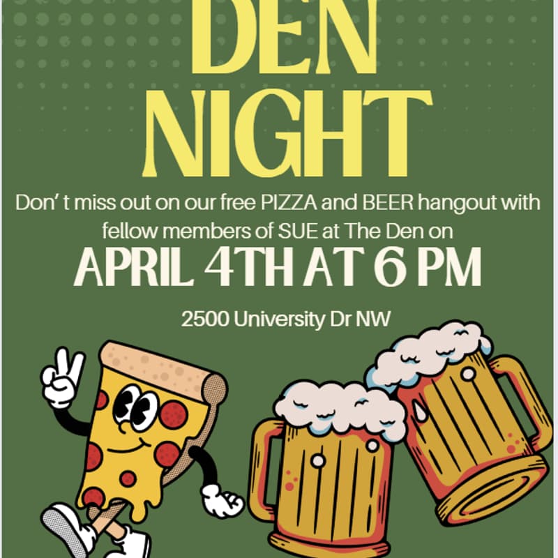 Cover Image for Econ Social- Den Night (Free For Members)