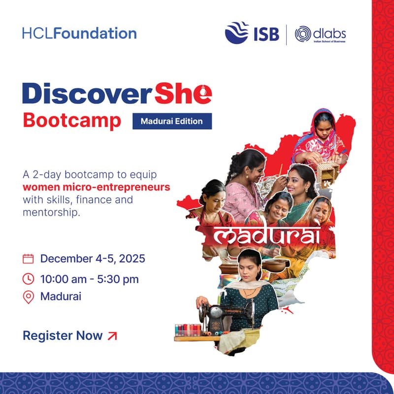 Cover Image for DiscoverShe: Bootcamp 2 | Madurai Edition
