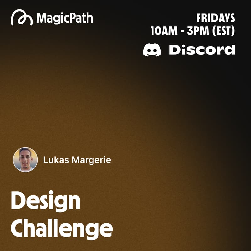 Cover Image for MagicPath Design Challenge (Every Friday)
