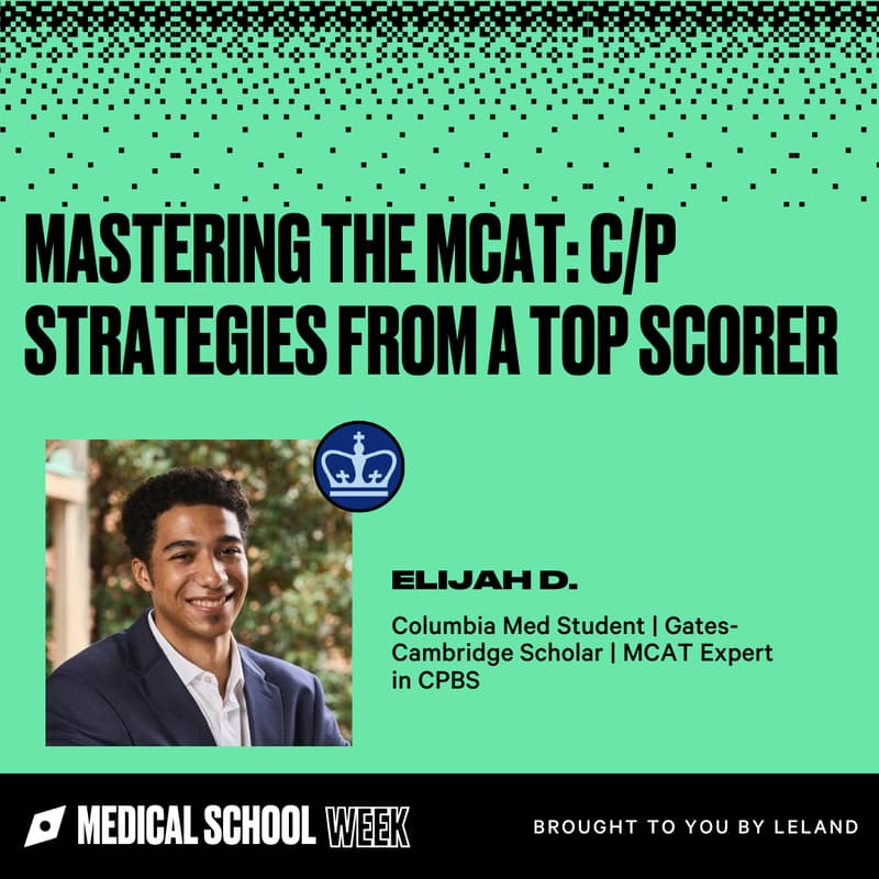 Cover Image for Mastering the MCAT: C/P Strategies from a Top Scorer