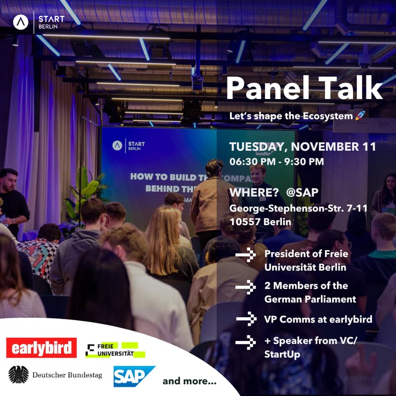 Cover Image for START Berlin Panel Talk: "From Labs to Launchpads" 🚀