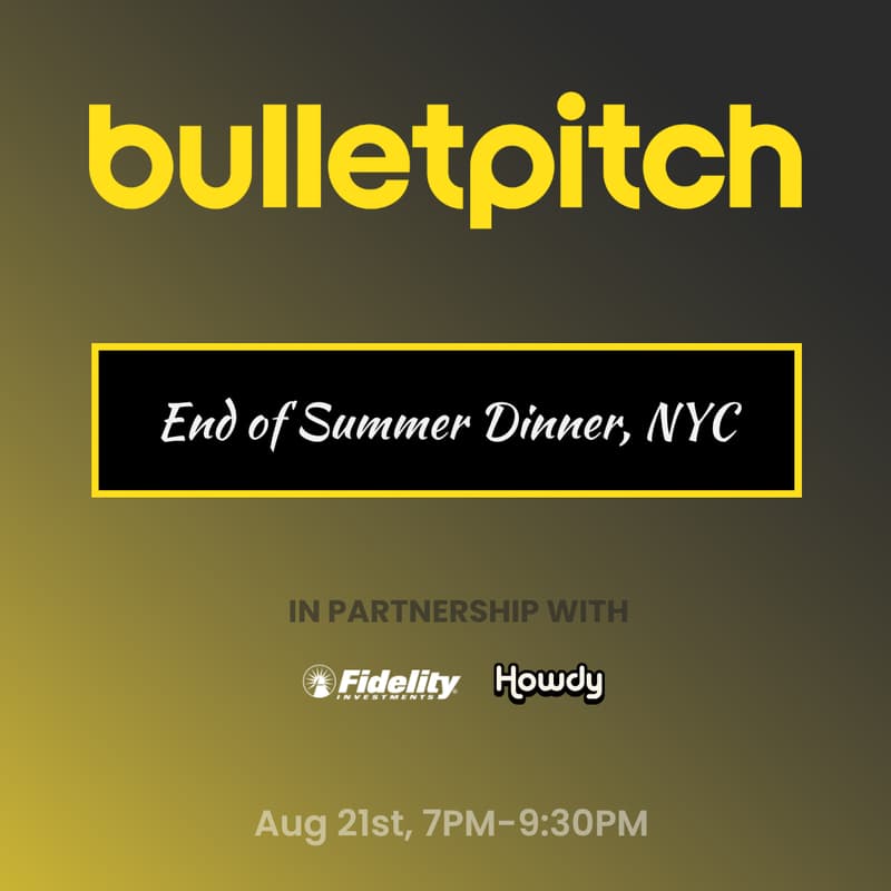 Cover Image for Bulletpitch End of Summer NYC Dinner