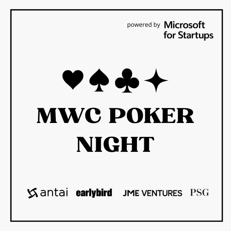 Cover Image for [Cocktail Party] MWC Poker Night 2026  - Antai Ventures x Earlybird x JME Ventures x PSG Equity & Microsoft for Startups