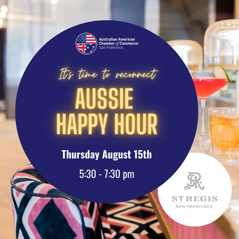 Cover Image for 🥂🇦🇺 SF Aussies Summer Happy Hour (Round 2) 🇦🇺🥂