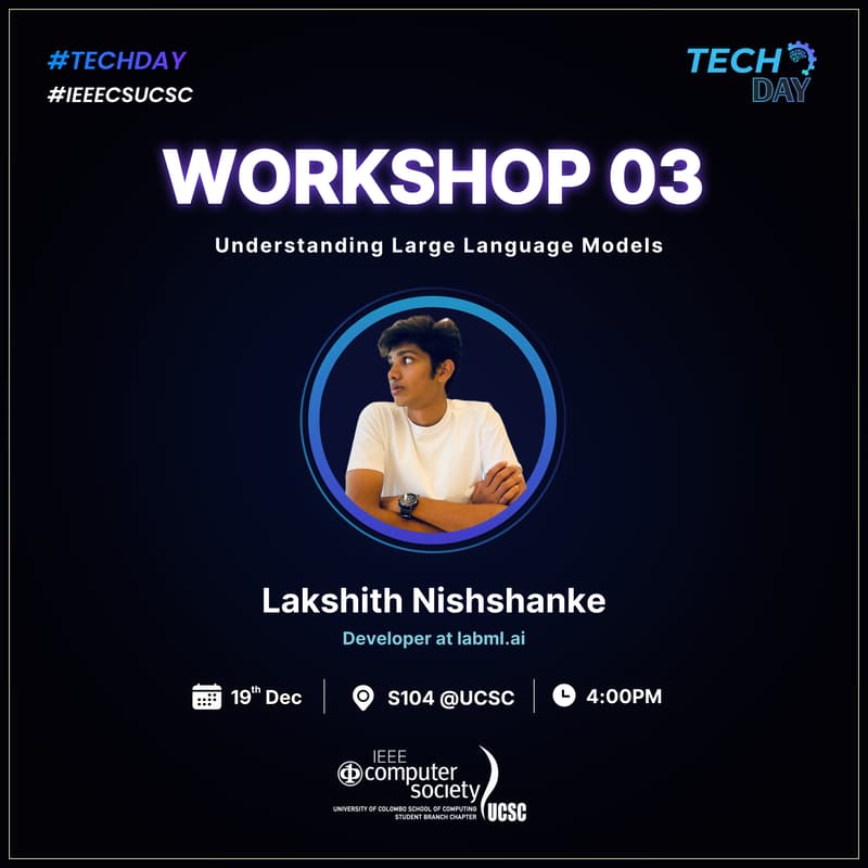 Cover Image for Tech Day Workshop 3 - Understanding Large Language Models [UCSC Only]