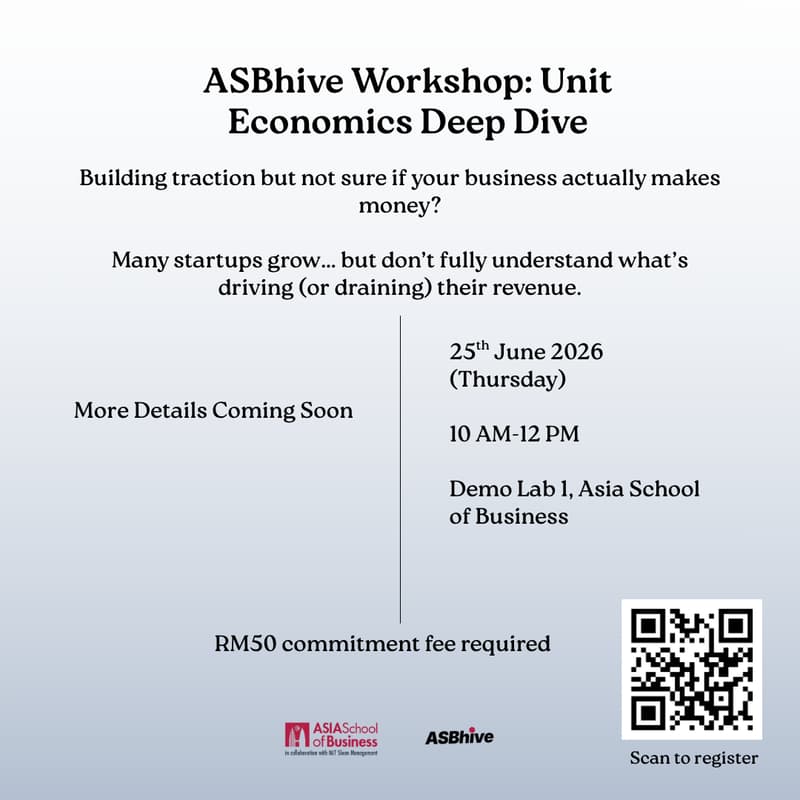 Cover Image for ASBhive Workshop : Unit Economics Deep Dive