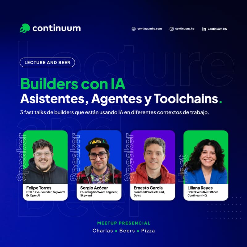 Cover Image for Lecture & Beer: Builders con IA: Asistentes, Agentes y Toolchains