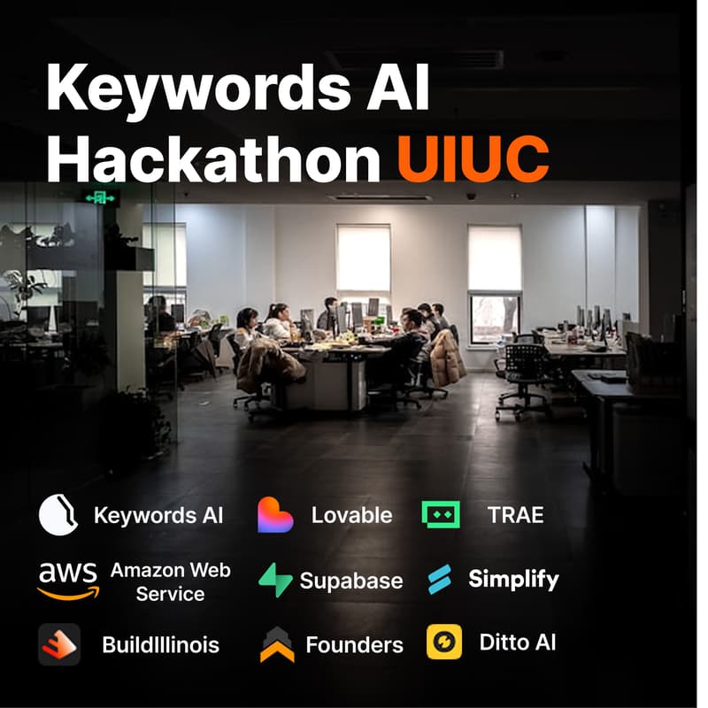 Cover Image for Keywords AI Hackathon at UIUC