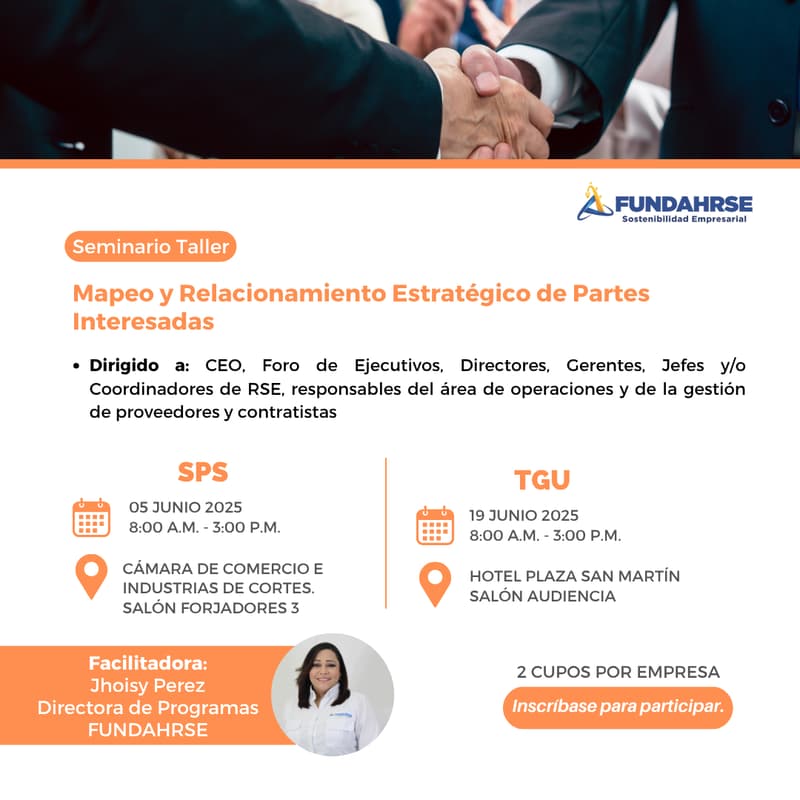 Cover Image for SPS: Seminario Taller: Mapeo y Relacionamiento Estratégico de Partes Interesadas