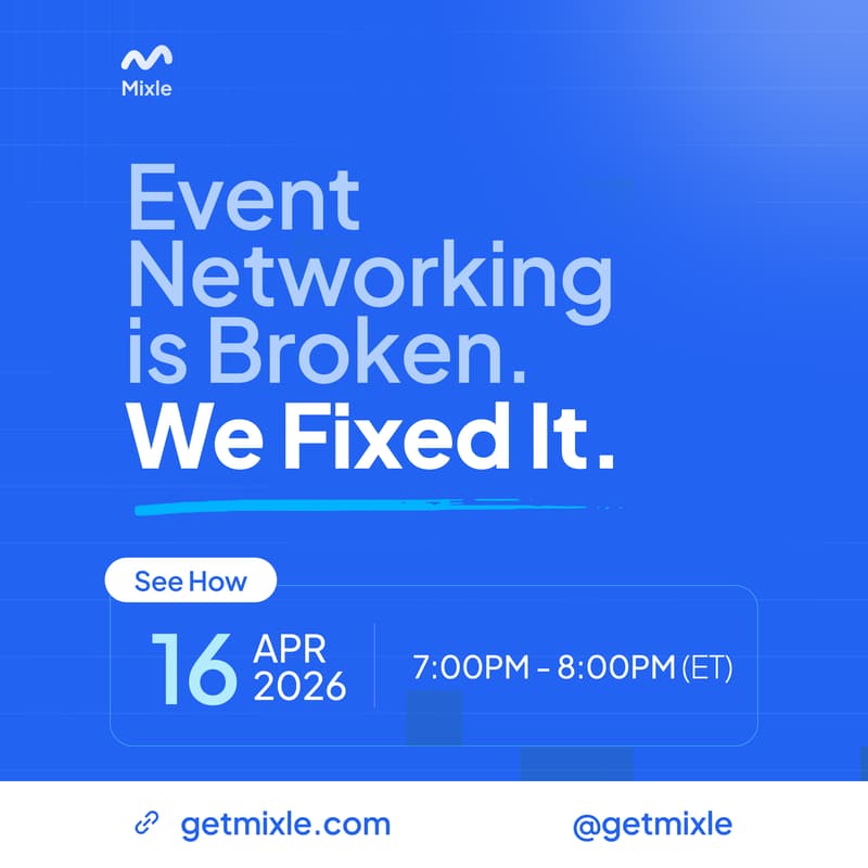 Cover Image for We Fixed Event Networking — Live Demo + Q&A