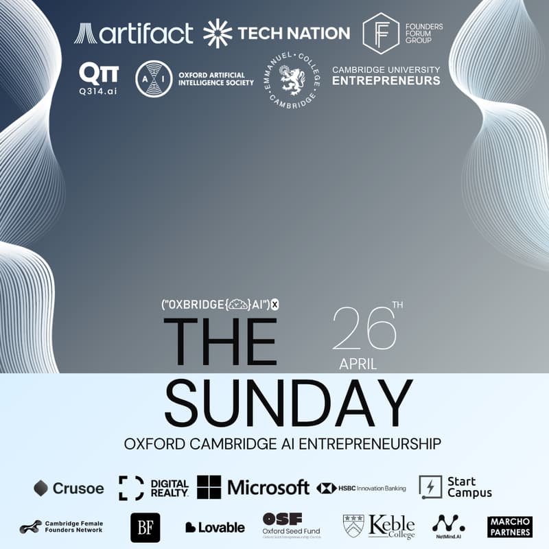 Cover Image for Builders Showcase & AI Panel | Oxford Cambridge AI Entrepreneurship Weekend