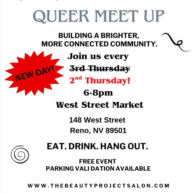 Cover Image for NEW DAY! Queer Meetup Reno, NV | June | Every 2nd Thursday