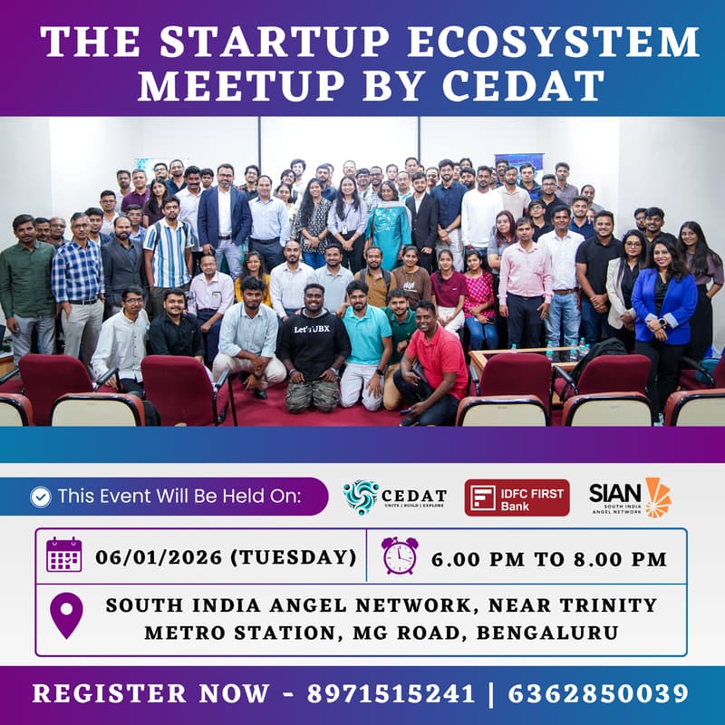 Cover Image for The Startup Ecosystem Meetup by CEDAT