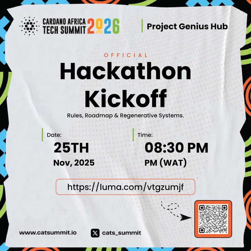Cover Image for Cats X Project Genius Hub (Zaria): Official Hackathon Kickoff