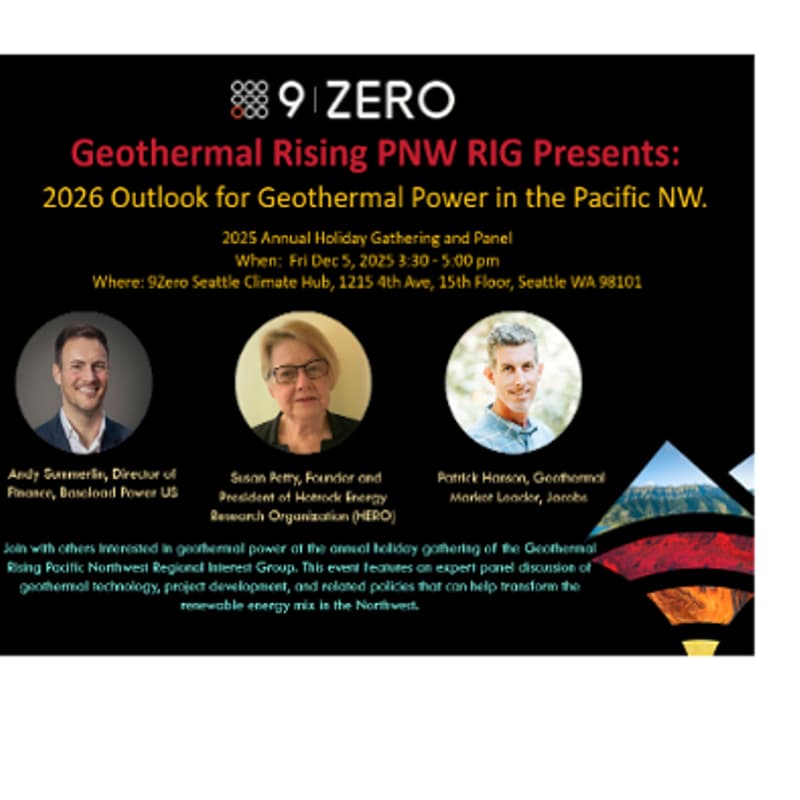 Cover Image for Geothermal Power in the Pacific NW Panel
