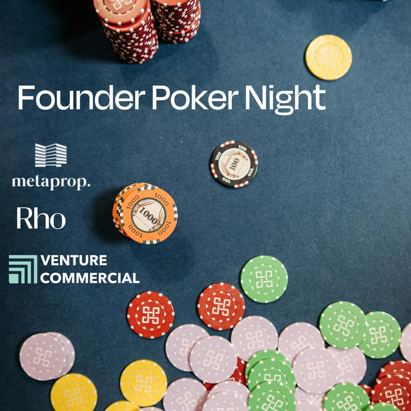 Cover Image for Founder Poker Night [Hosted by Rho x Metaprop x Venture Commercial NYC]