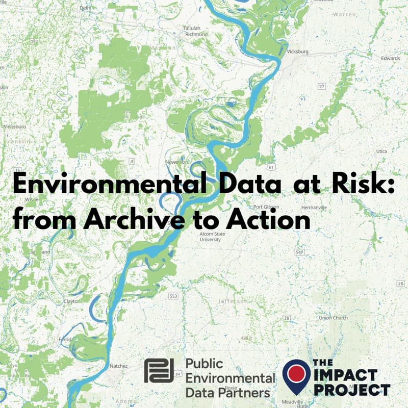 Cover Image for Environmental Data at Risk: from Archive to Action