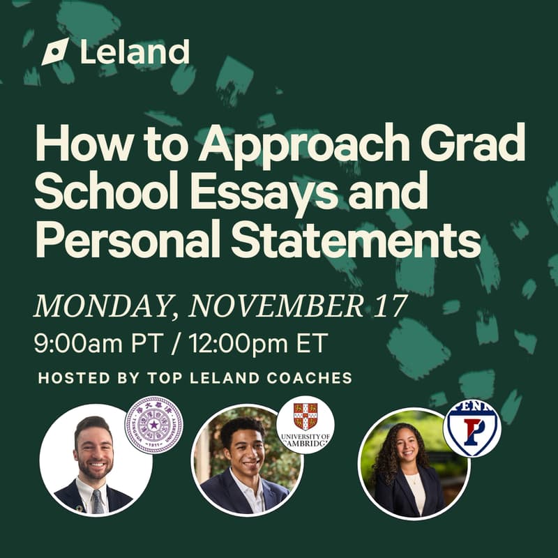 Cover Image for How to Approach Grad School Essays and Personal Statements