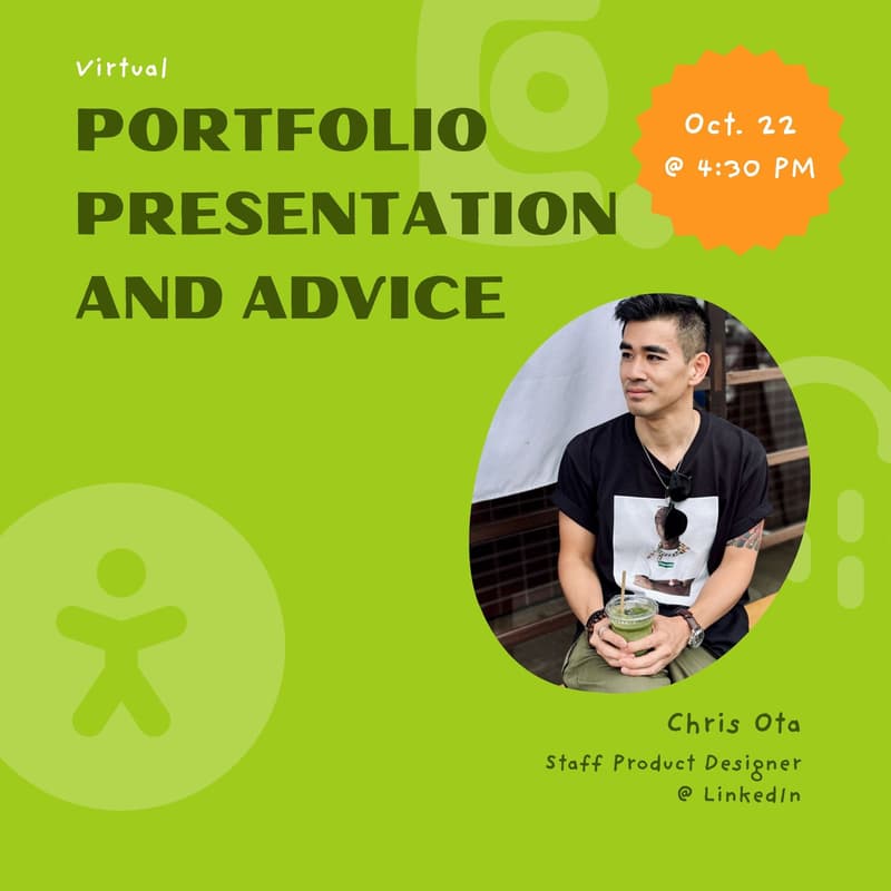 Cover Image for Speaker Series: Portfolio Presentation and Advice w/ Chris Ota