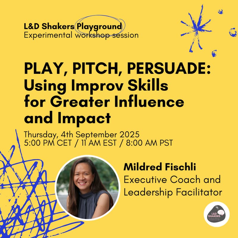 Cover Image for 💡 PLAY, PITCH, PERSUADE: Using Improv Skills for Greater Influence and Impact