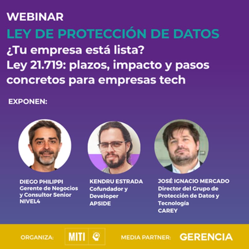 Cover Image for ¿Tu empresa está lista? Ley 21.719: plazos, impacto y pasos concretos para empresas tech