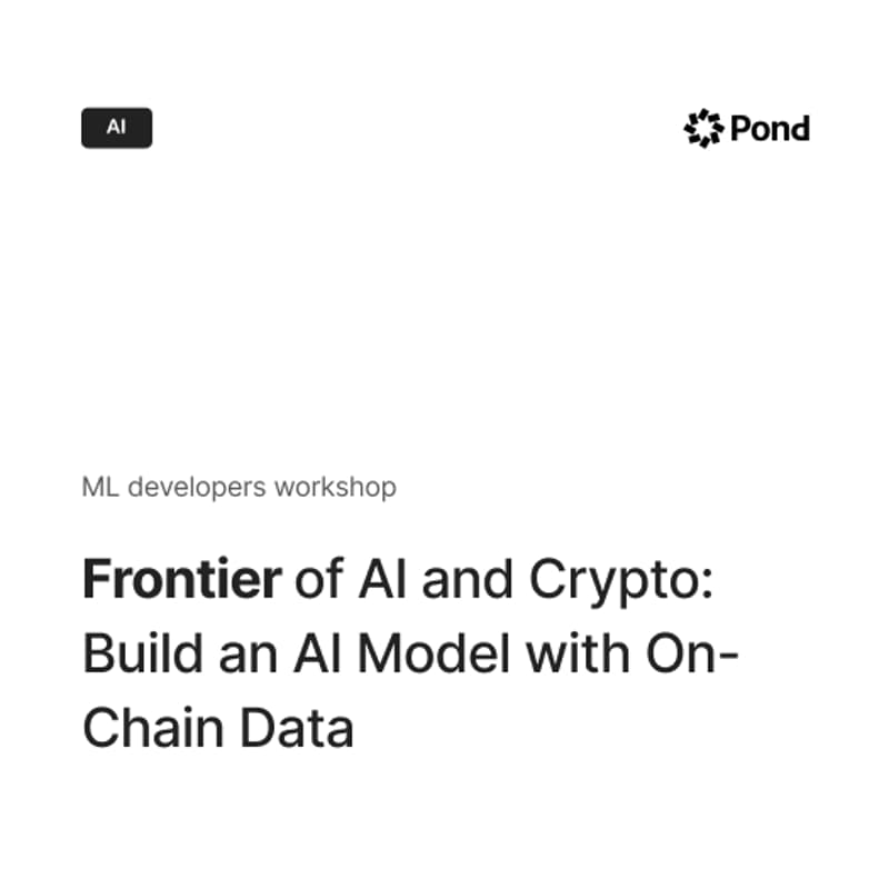 Cover Image for AI x Crypto: Build AI Model with On-chain Data.