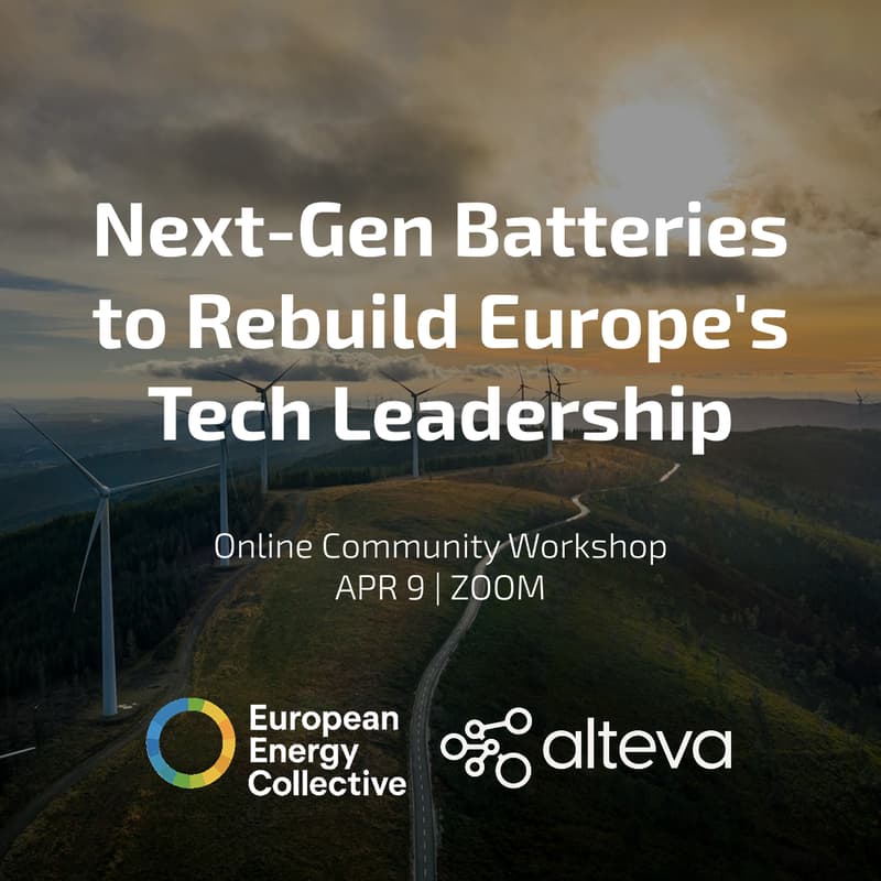 Cover Image for EEC x alteva – Next-Gen Batteries to Rebuild Europe's Tech Leadership