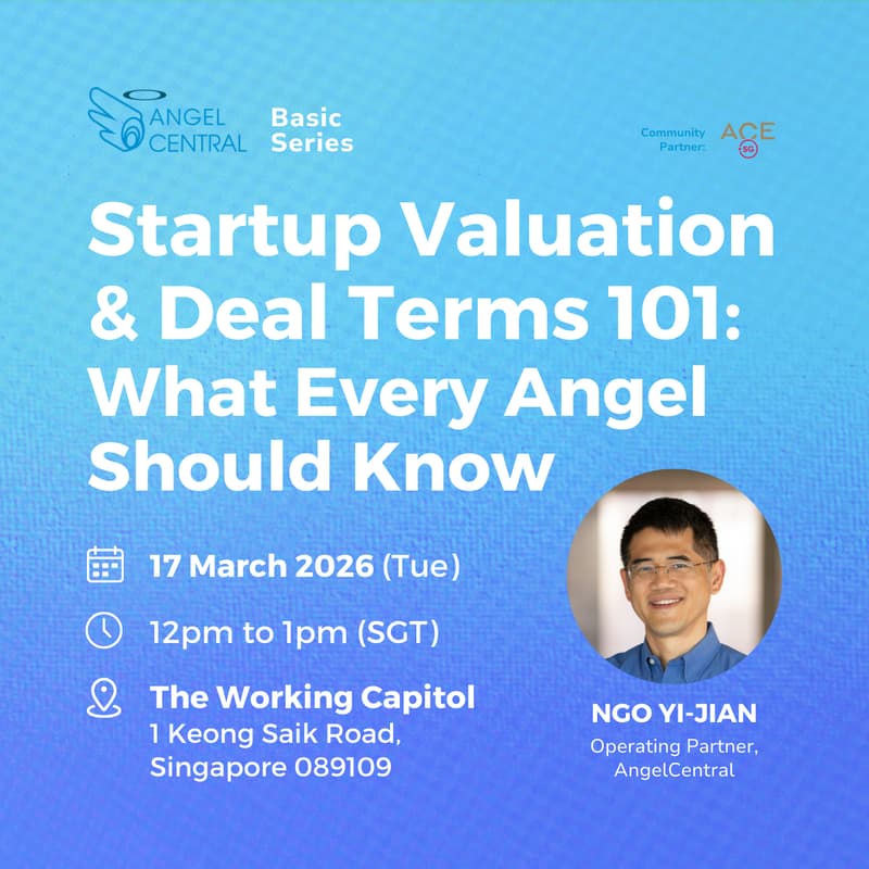 Cover Image for Startup Valuation & Deal Terms 101: What Every Angel Should Know