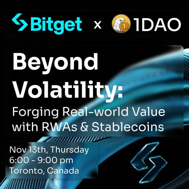 Cover Image for Bitget Builders x 1DAO Meetup | Beyond Volatility