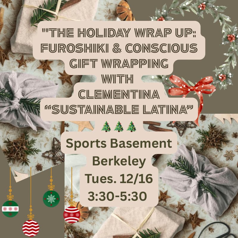 Cover Image for FLASH Holiday Wrap Up: Climate Cafe and Furoshiki, Conscious Gift Wrapping with Clementina