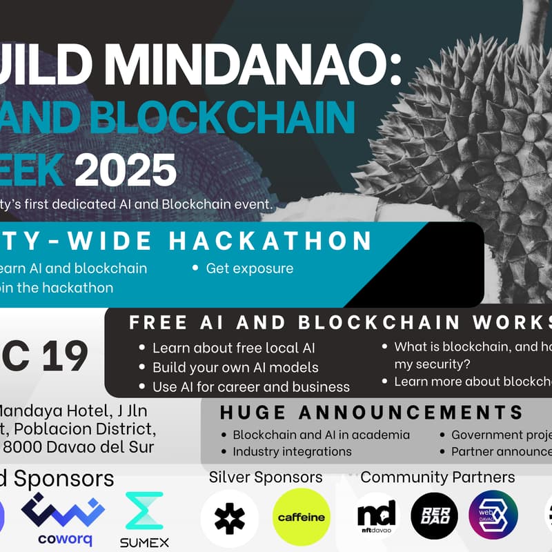 Cover Image for BUILD Mindanao: AI and Blockchain Week 2025