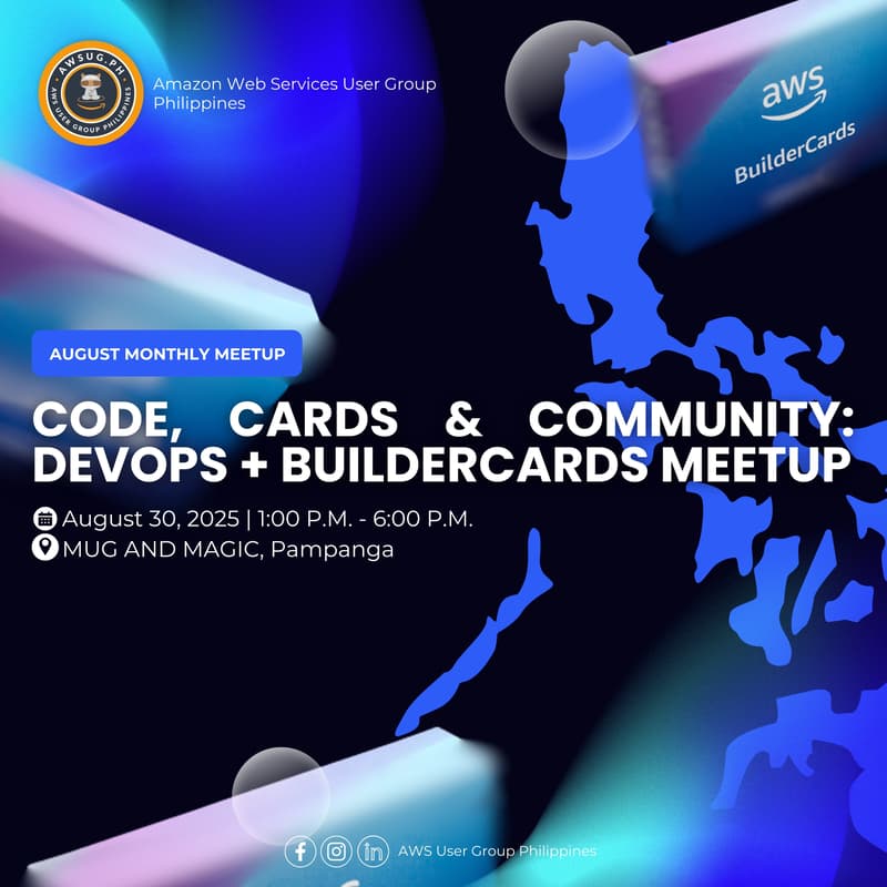 Cover Image for AWSUG PH August Meetup - Pampanga