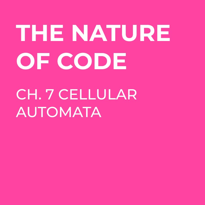Cover Image for Nature of Code - Chapter 7 Cellular Automata